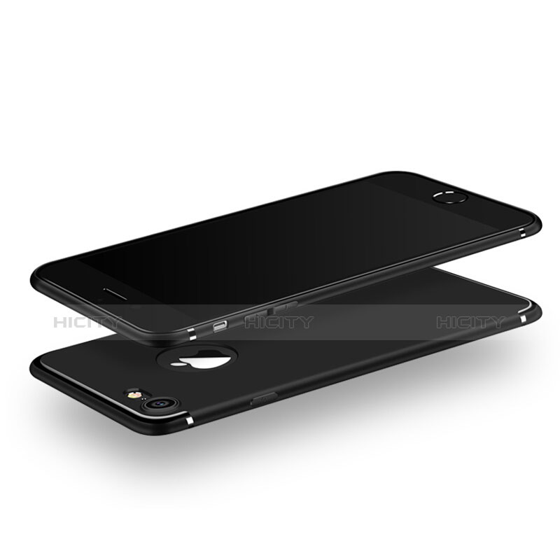 Coque Ultra Fine Silicone Souple S02 pour Apple iPhone 7 Noir Plus