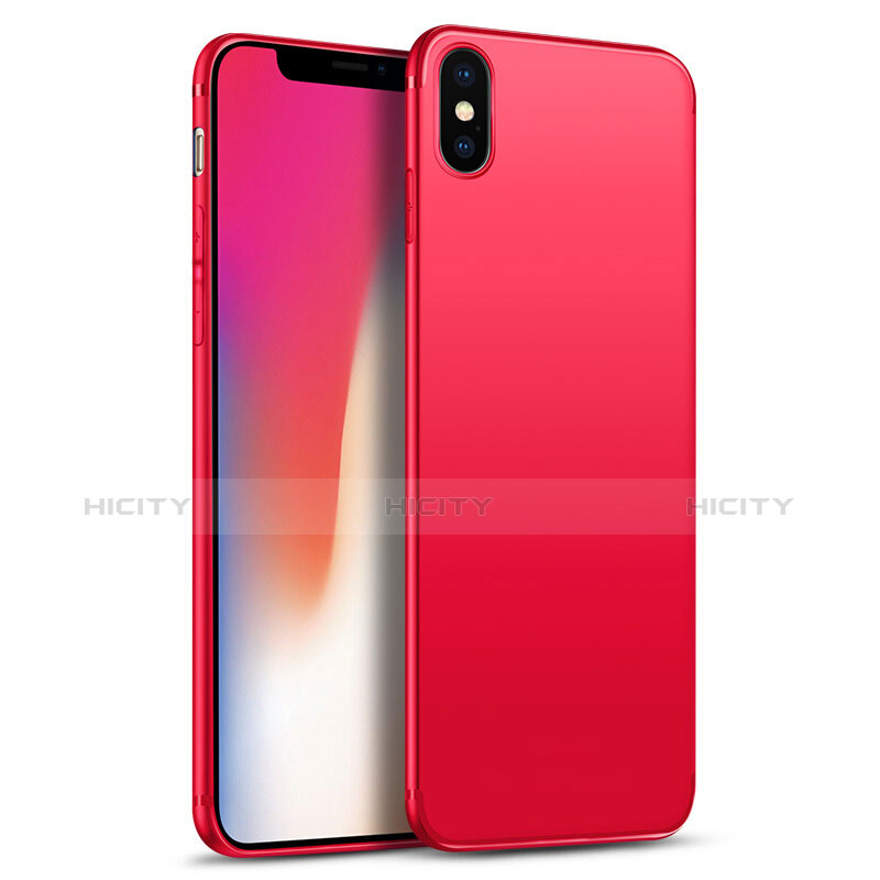 Coque Ultra Fine Silicone Souple S02 pour Apple iPhone X Rouge Plus