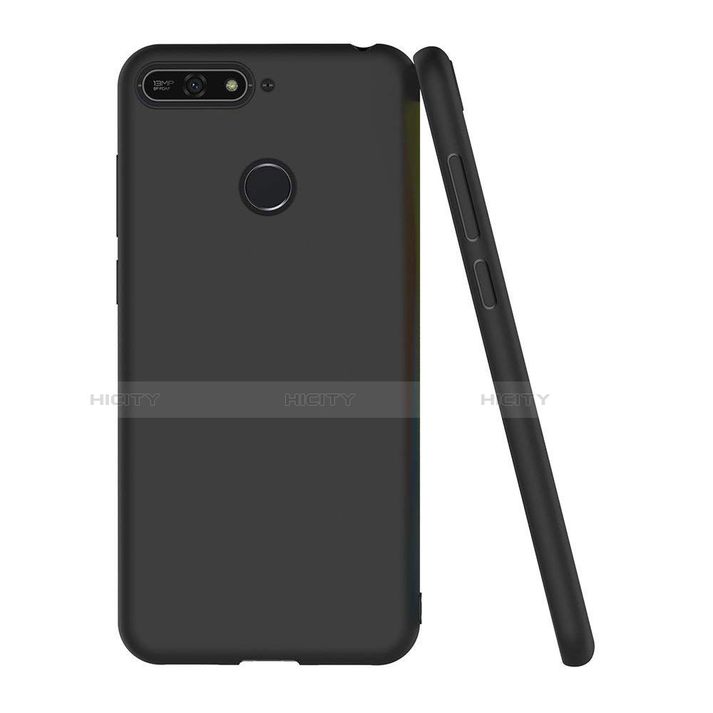 Coque Ultra Fine Silicone Souple S02 pour Huawei Y6 (2018) Noir Plus