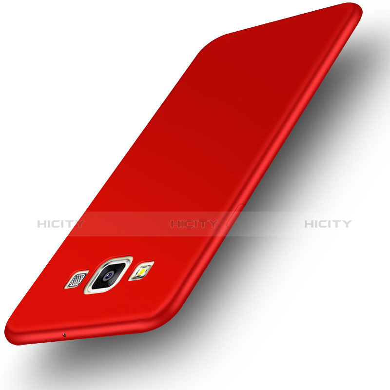 Coque Ultra Fine Silicone Souple S02 pour Samsung Galaxy A7 Duos SM-A700F A700FD Rouge Plus