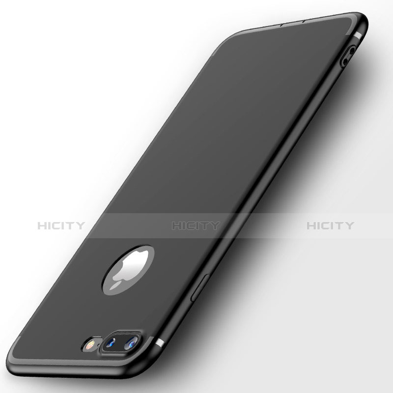 Coque Ultra Fine Silicone Souple S03 pour Apple iPhone 8 Plus Noir Plus