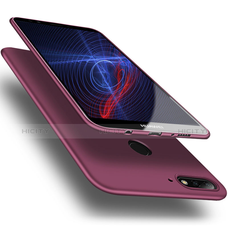 Coque Ultra Fine Silicone Souple S03 pour Huawei Enjoy 8 Violet Plus