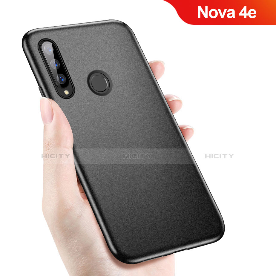 Coque Ultra Fine Silicone Souple S04 pour Huawei Nova 4e Noir Plus