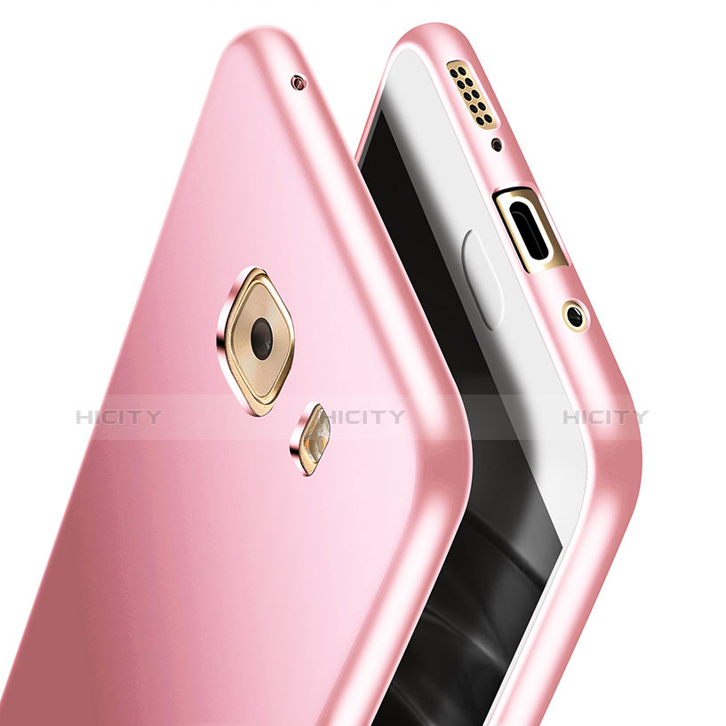 Coque Ultra Fine Silicone Souple S04 pour Samsung Galaxy C9 Pro C9000 Rose Plus