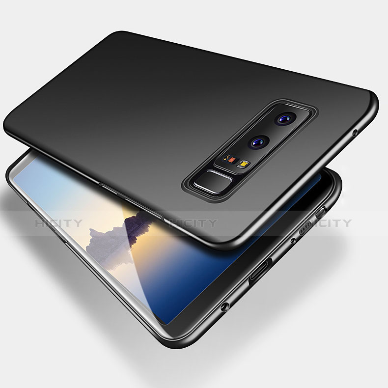 Coque Ultra Fine Silicone Souple S04 pour Samsung Galaxy Note 8 Duos N950F Noir Plus