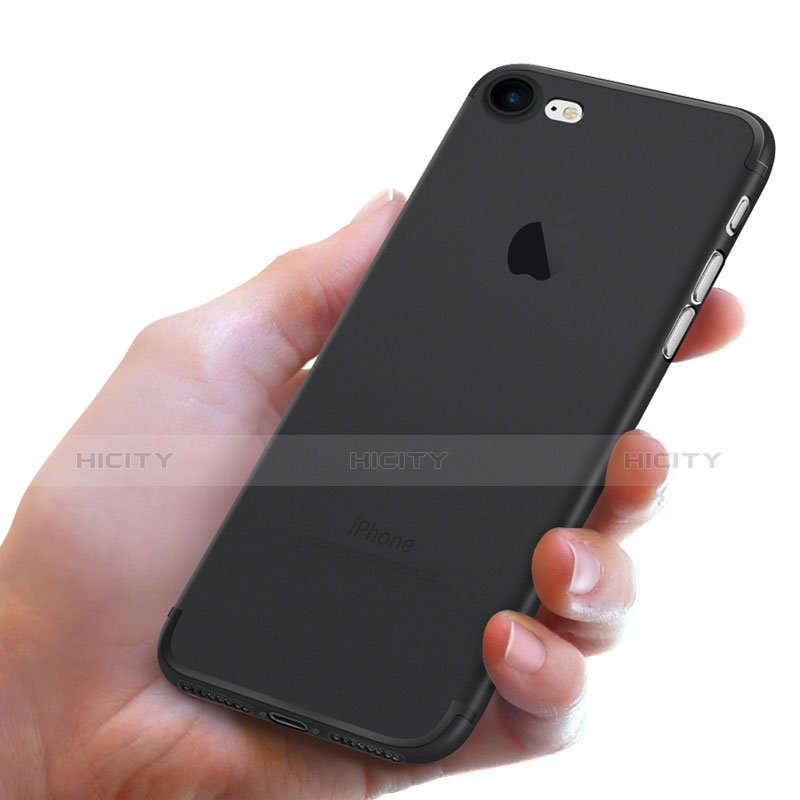 Coque Ultra Fine Silicone Souple S05 pour Apple iPhone 7 Noir Plus