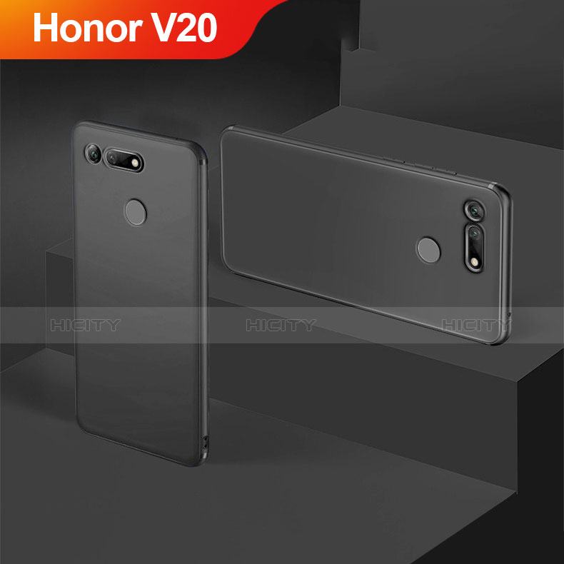 Coque Ultra Fine Silicone Souple S05 pour Huawei Honor V20 Noir Plus