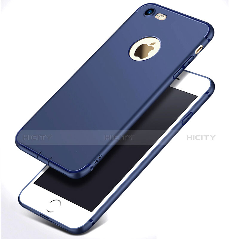 Coque Ultra Fine Silicone Souple S07 pour Apple iPhone 7 Bleu Plus