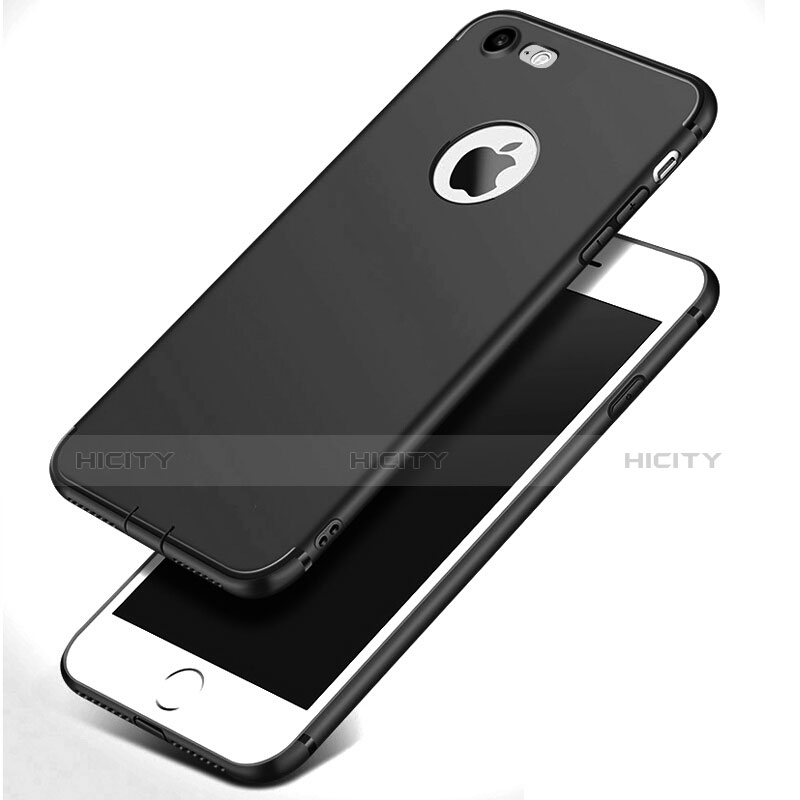 Coque Ultra Fine Silicone Souple S07 pour Apple iPhone 8 Noir Plus