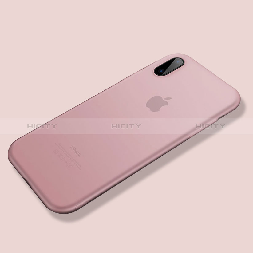 Coque Ultra Fine Silicone Souple S07 pour Apple iPhone Xs Max Rose Plus