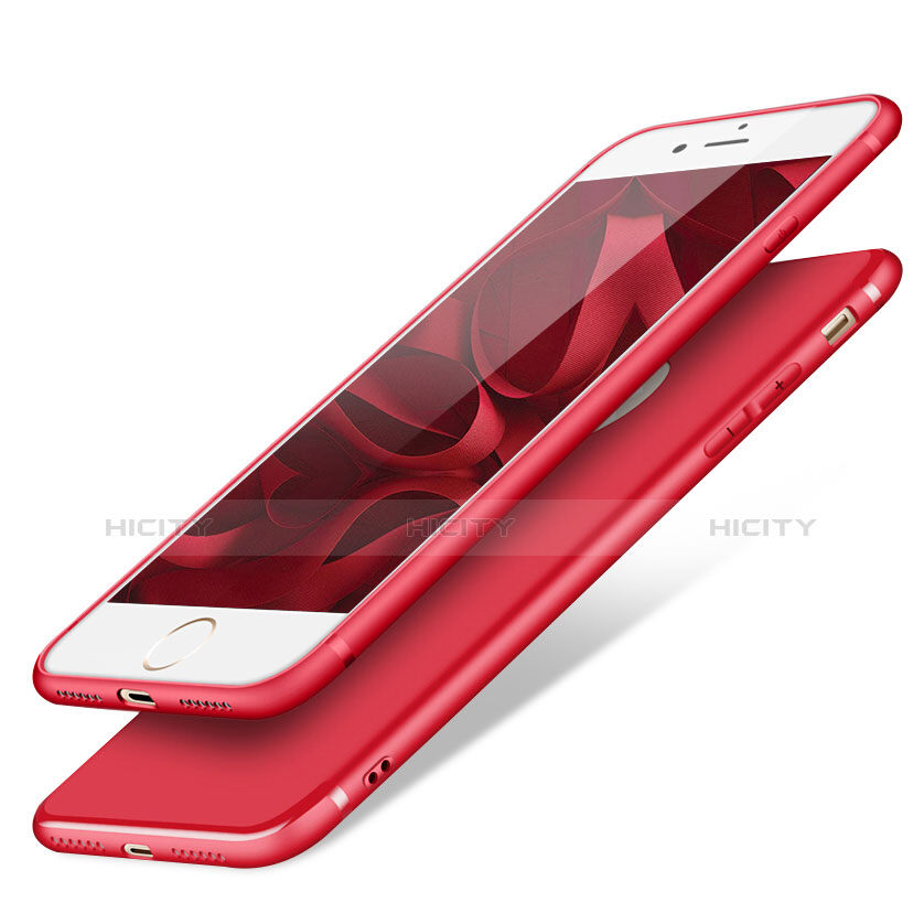 Coque Ultra Fine Silicone Souple S09 pour Apple iPhone 8 Rouge Plus