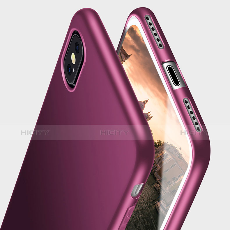 Coque Ultra Fine Silicone Souple S15 pour Apple iPhone Xs Max Violet Plus