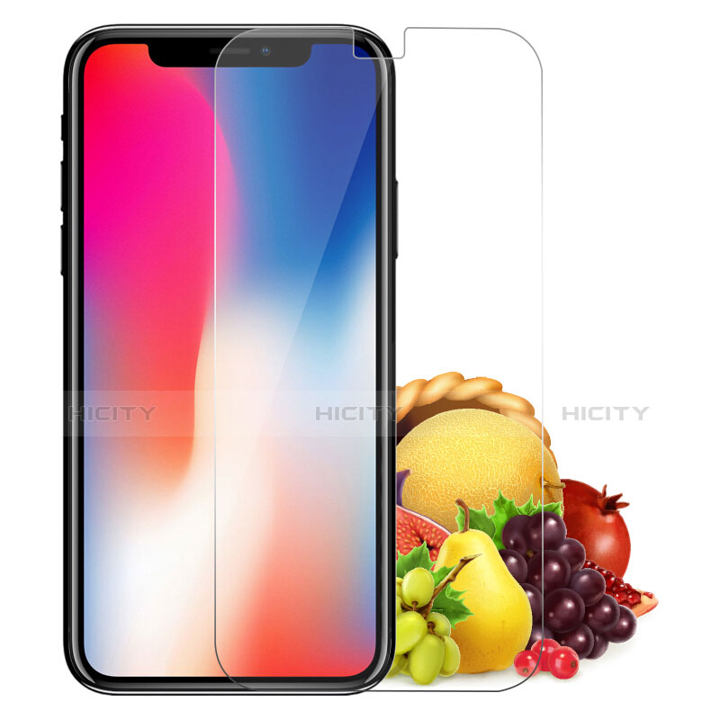 Coque Ultra Fine Silicone Souple Transparente et Protecteur d'Ecran pour Apple iPhone Xs Clair Plus