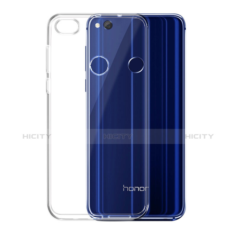 Coque Ultra Fine Silicone Souple Transparente et Protecteur d'Ecran pour Huawei Honor 8 Lite Bleu Plus