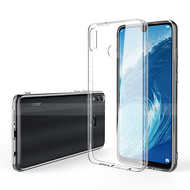 Coque Ultra Fine Silicone Souple Transparente et Protecteur d'Ecran pour Huawei Honor 8X Max Clair Plus