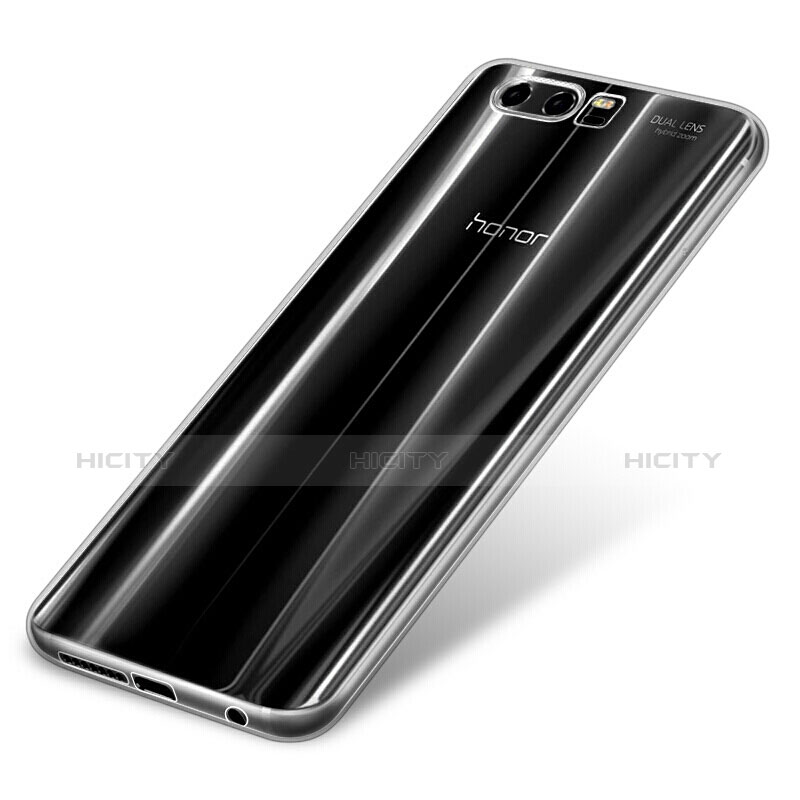 Coque Ultra Fine Silicone Souple Transparente et Protecteur d'Ecran pour Huawei Honor 9 Bleu Plus