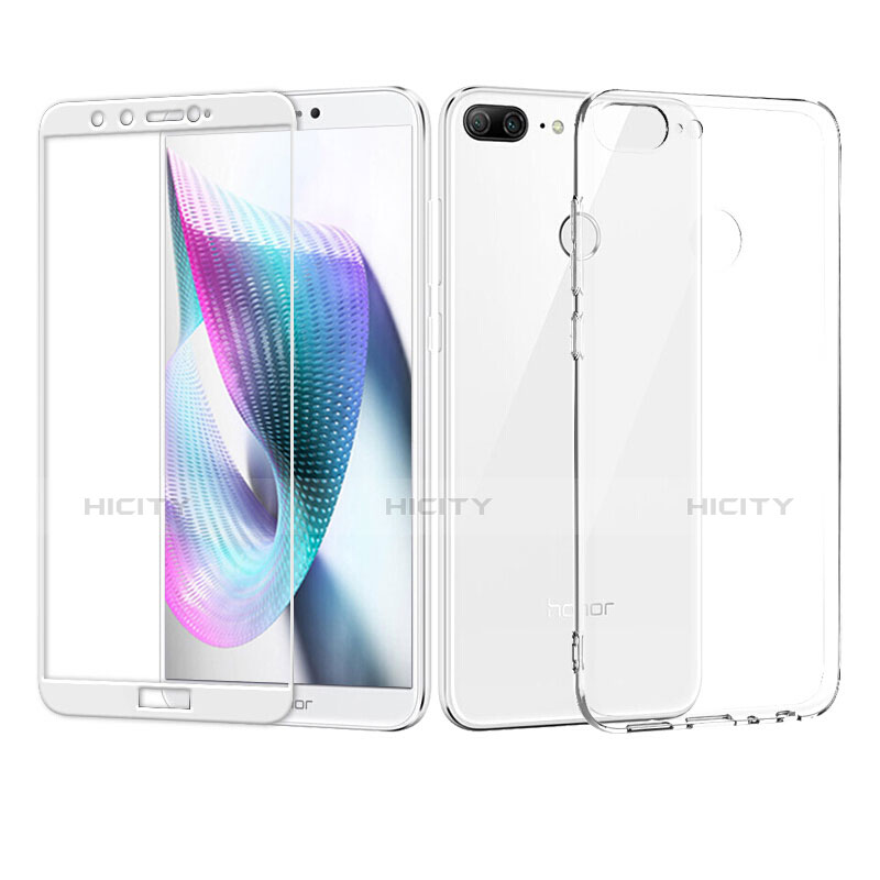 Coque Ultra Fine Silicone Souple Transparente et Protecteur d'Ecran pour Huawei Honor 9 Lite Blanc Plus