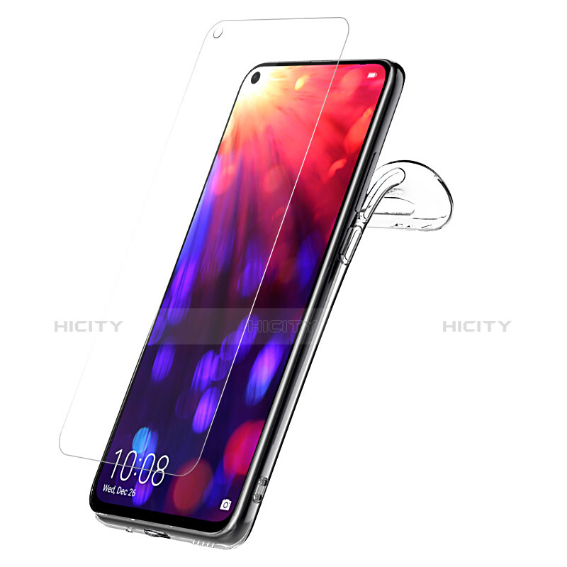 Coque Ultra Fine Silicone Souple Transparente et Protecteur d'Ecran pour Huawei Honor V20 Clair Plus