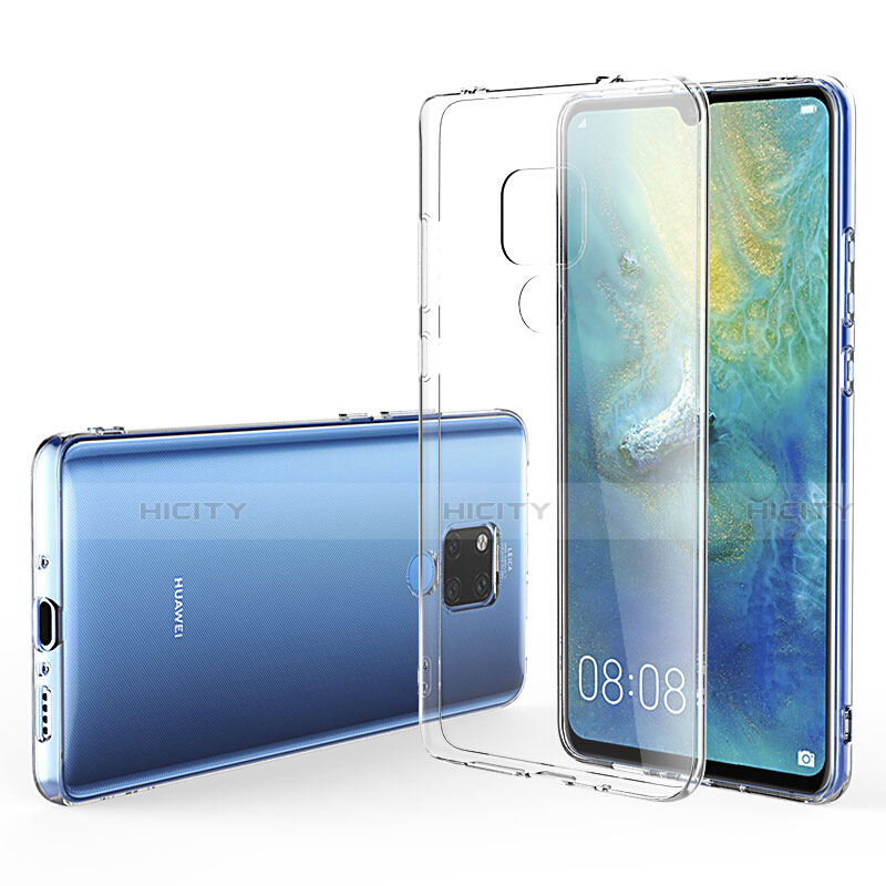 Coque Ultra Fine Silicone Souple Transparente et Protecteur d'Ecran pour Huawei Mate 20 X 5G Clair Plus