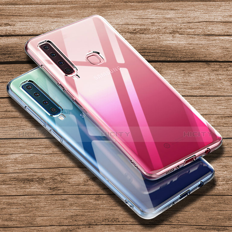 Coque Ultra Fine Silicone Souple Transparente et Protecteur d'Ecran pour Samsung Galaxy A9s Clair Plus