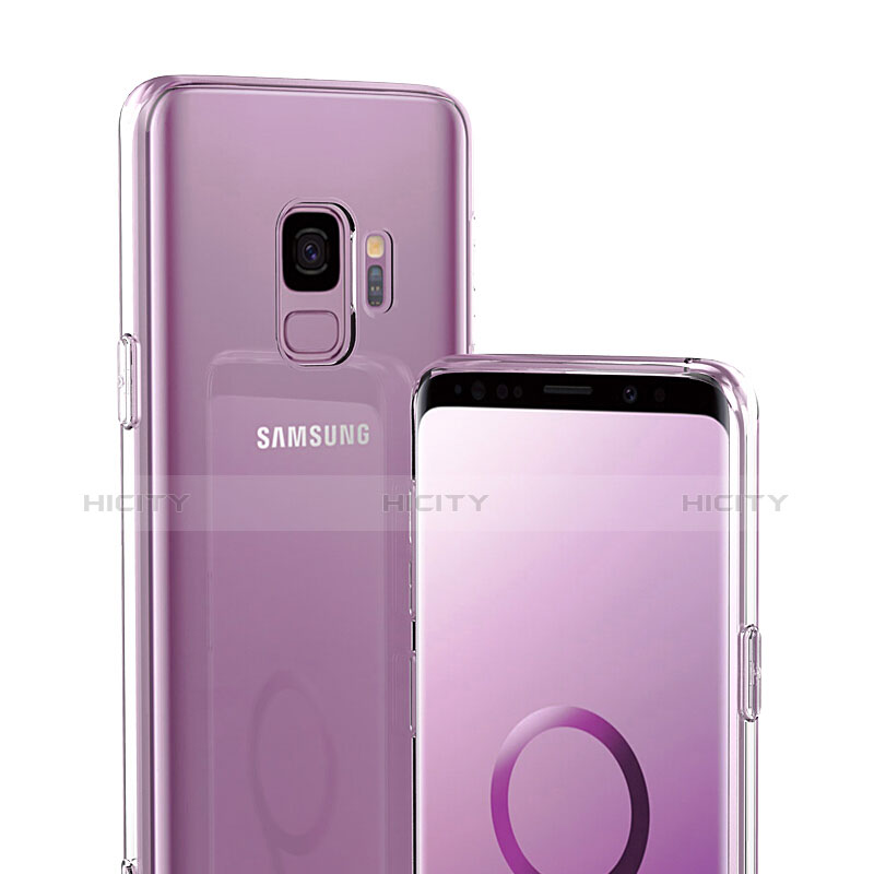 Coque Ultra Fine Silicone Souple Transparente et Protecteur d'Ecran pour Samsung Galaxy S9 Clair Plus