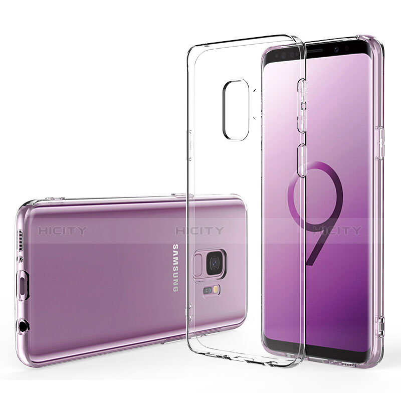 Coque Ultra Fine Silicone Souple Transparente et Protecteur d'Ecran pour Samsung Galaxy S9 Clair Plus