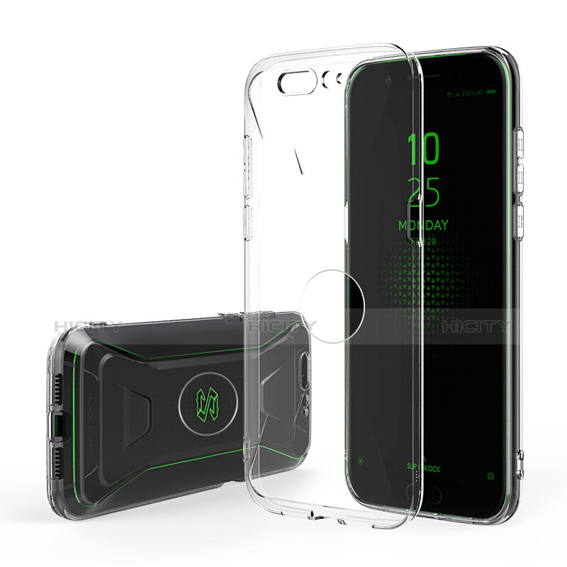 Coque Ultra Fine Silicone Souple Transparente et Protecteur d'Ecran pour Xiaomi Black Shark Clair Plus