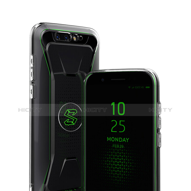 Coque Ultra Fine Silicone Souple Transparente et Protecteur d'Ecran pour Xiaomi Black Shark Clair Plus