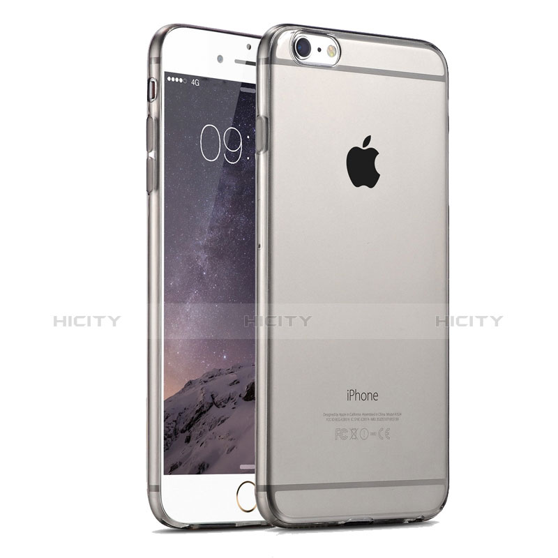 Coque Ultra Fine Silicone Souple Transparente pour Apple iPhone 6 Gris Plus