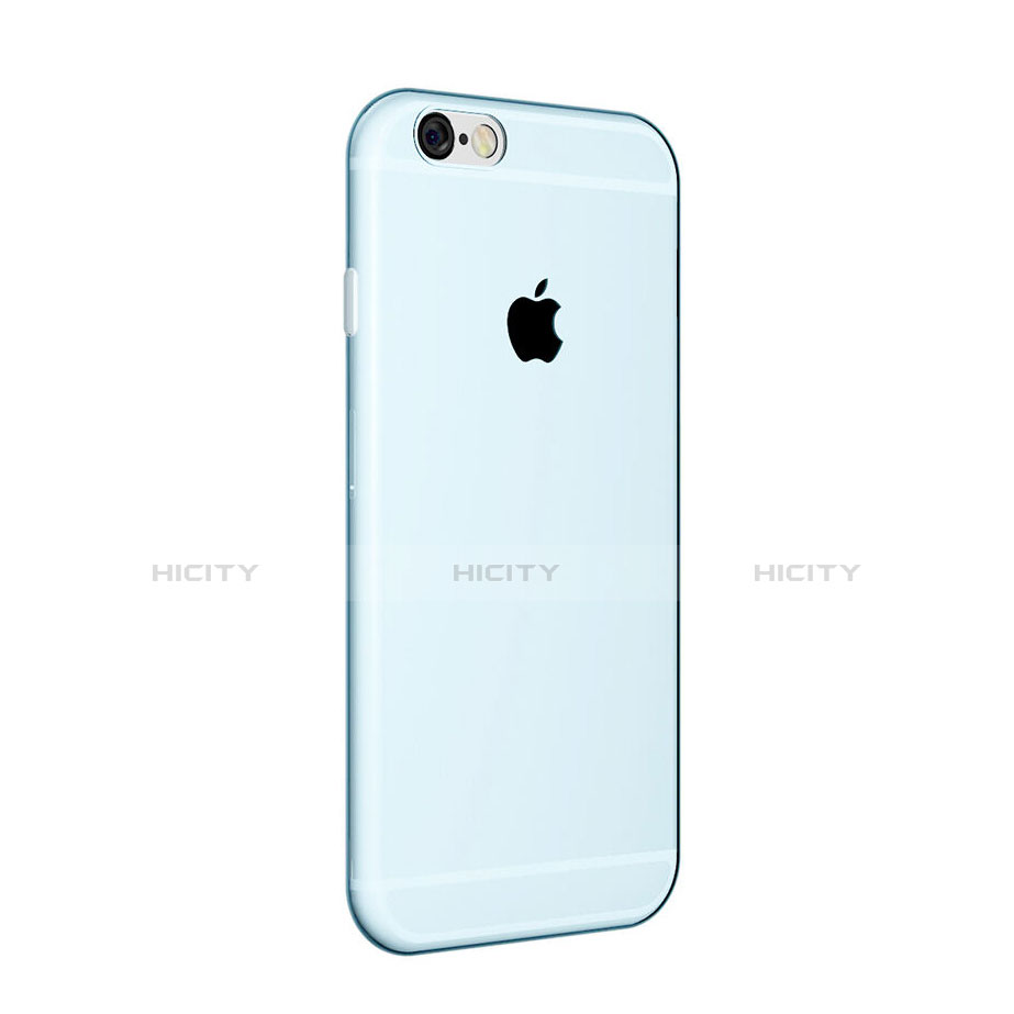 Coque Ultra Fine Silicone Souple Transparente pour Apple iPhone 6 Plus Bleu Plus