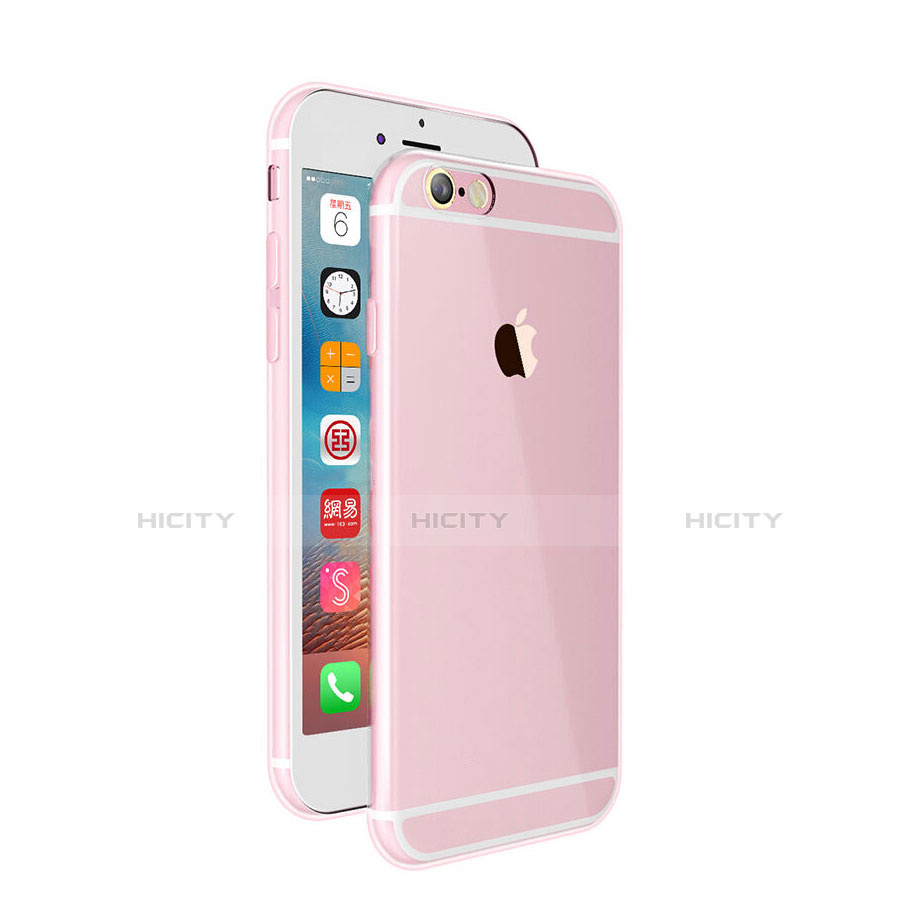 Coque Ultra Fine Silicone Souple Transparente pour Apple iPhone 6 Rose Plus