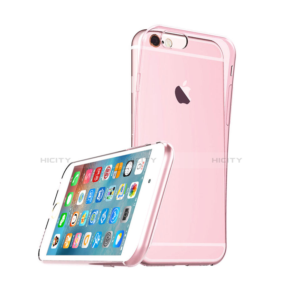 Coque Ultra Fine Silicone Souple Transparente pour Apple iPhone 6 Rose Plus