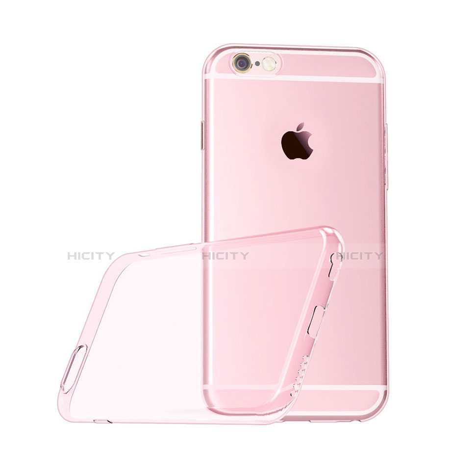 Coque Ultra Fine Silicone Souple Transparente pour Apple iPhone 6 Rose Plus