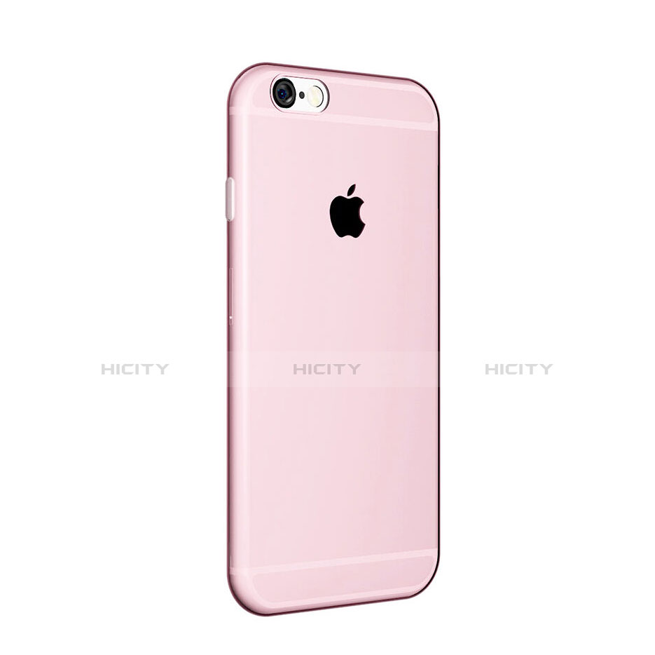 Coque Ultra Fine Silicone Souple Transparente pour Apple iPhone 6 Rose Plus