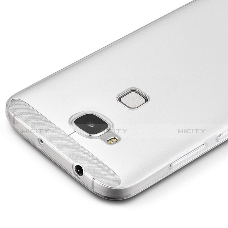 Coque Ultra Fine Silicone Souple Transparente pour Huawei G8 Blanc Plus