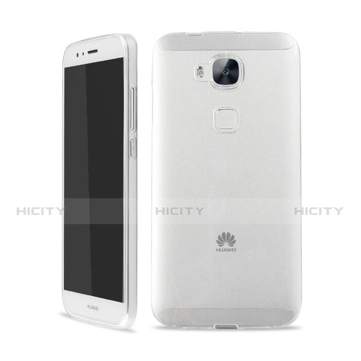 Coque Ultra Fine Silicone Souple Transparente pour Huawei G8 Blanc Plus