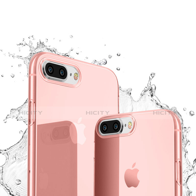 Coque Ultra Fine Silicone Souple Transparente T03 pour Apple iPhone 7 Plus Rose Plus