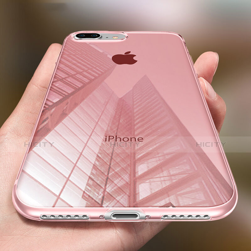 Coque Ultra Fine Silicone Souple Transparente T03 pour Apple iPhone 7 Plus Rose Plus