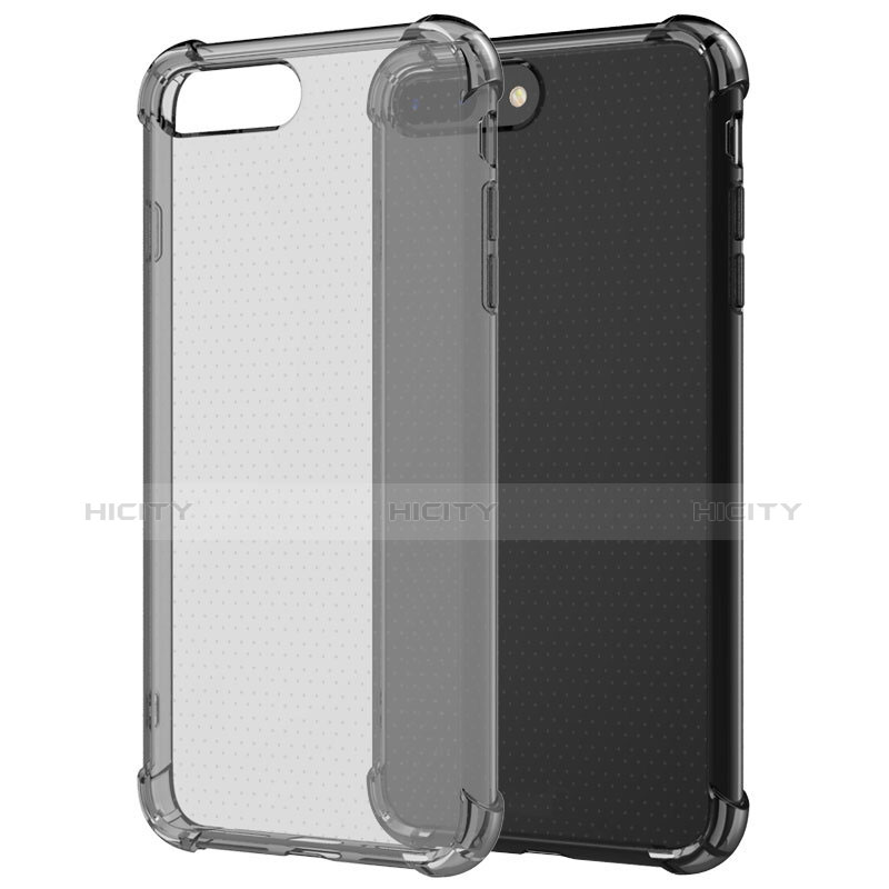 Coque Ultra Fine Silicone Souple Transparente T06 pour Apple iPhone 7 Plus Gris Plus