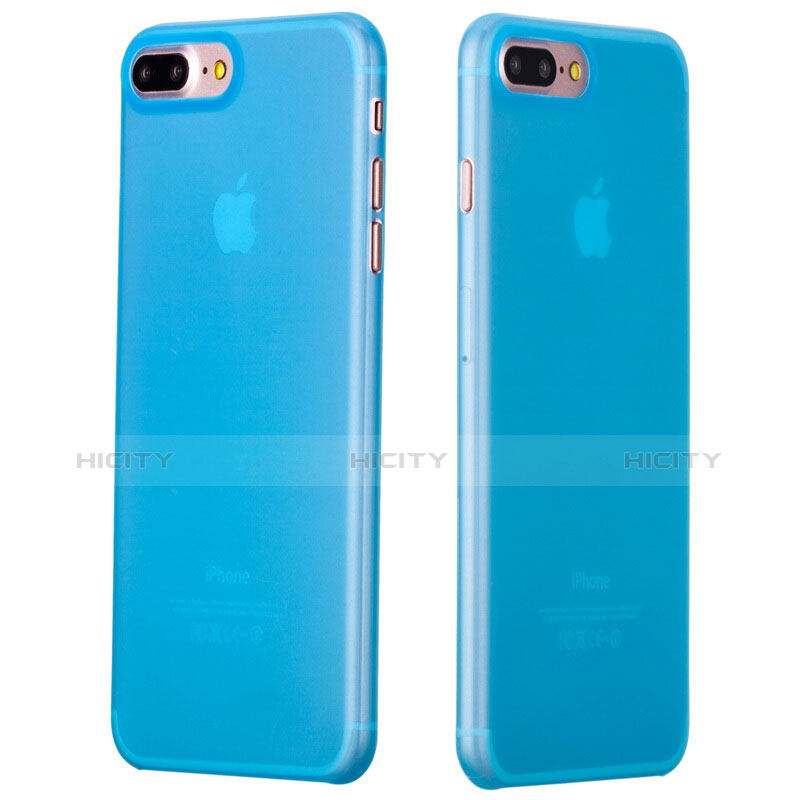 Coque Ultra Fine Silicone Souple Transparente T11 pour Apple iPhone 7 Plus Bleu Plus