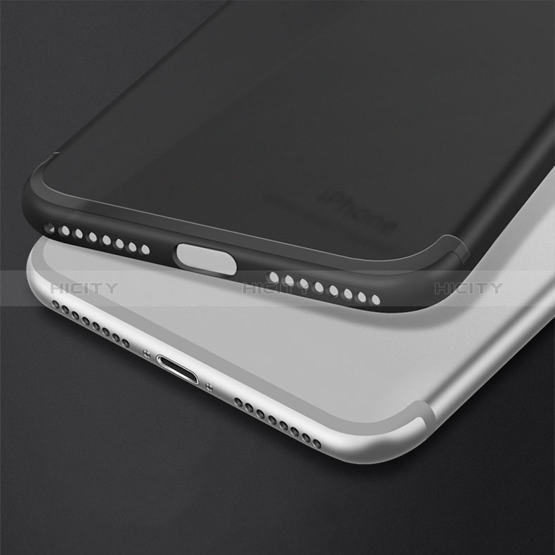 Coque Ultra Fine Silicone Souple Z04 pour Apple iPhone 8 Plus Noir Plus