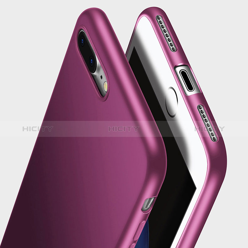 Coque Ultra Fine Silicone Souple Z10 pour Apple iPhone 8 Plus Violet Plus