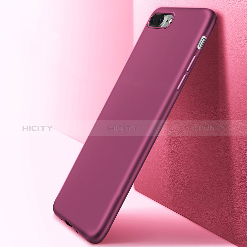 Coque Ultra Fine Silicone Souple Z10 pour Apple iPhone 8 Plus Violet Plus