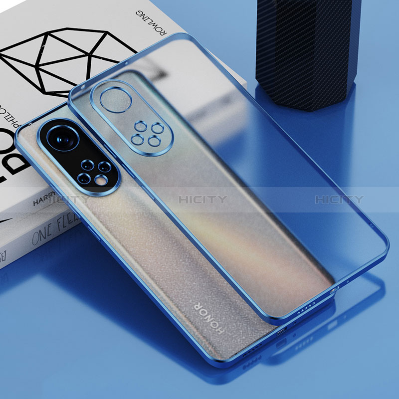 Coque Ultra Fine TPU Souple Housse Etui Transparente AN1 pour Huawei Honor 50 5G Bleu Plus