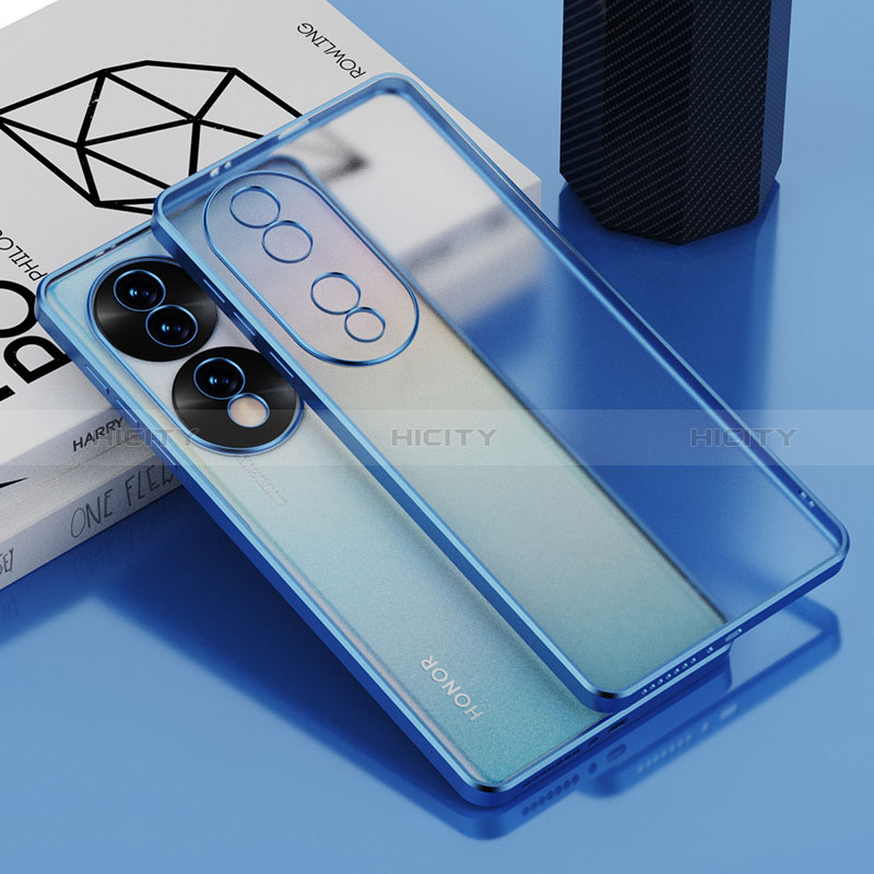 Coque Ultra Fine TPU Souple Housse Etui Transparente AN1 pour Huawei Honor 70 Pro 5G Bleu Plus