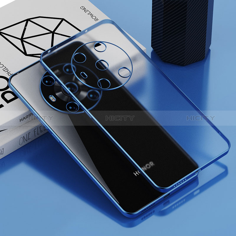 Coque Ultra Fine TPU Souple Housse Etui Transparente AN1 pour Huawei Honor Magic3 5G Bleu Plus