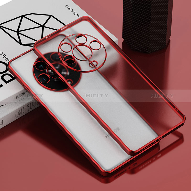 Coque Ultra Fine TPU Souple Housse Etui Transparente AN1 pour Huawei Honor Magic4 5G Rouge Plus