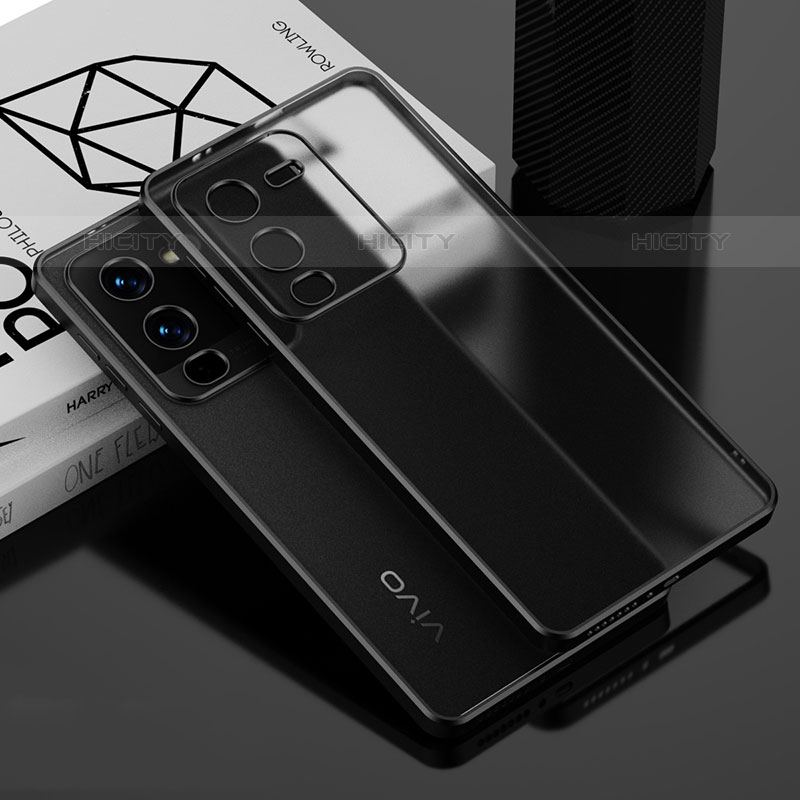 Coque Ultra Fine TPU Souple Housse Etui Transparente AN1 pour Vivo V25 Pro 5G Noir Plus