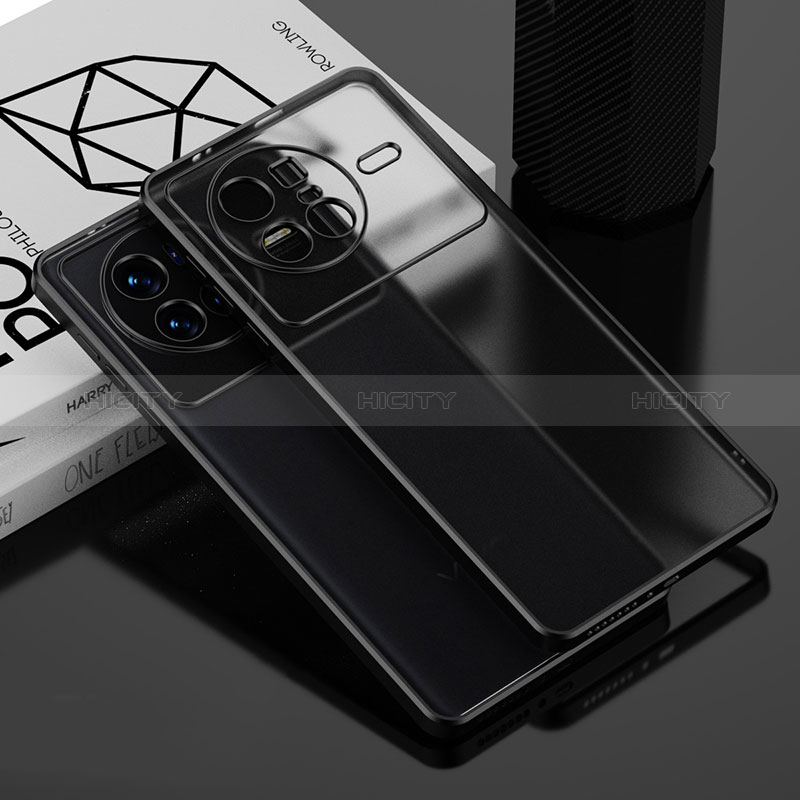 Coque Ultra Fine TPU Souple Housse Etui Transparente AN1 pour Vivo X80 Pro 5G Noir Plus