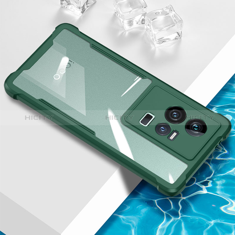 Coque Ultra Fine TPU Souple Housse Etui Transparente BH1 pour Vivo iQOO 11 5G Vert Plus